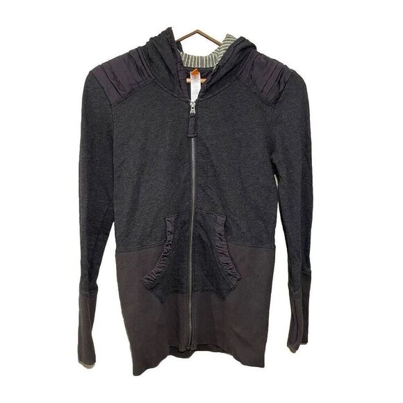 Lucy Long‎ Sleeve Hooded Jacket Women’s XS Pockets Dark Gray - Picture 1 of 7